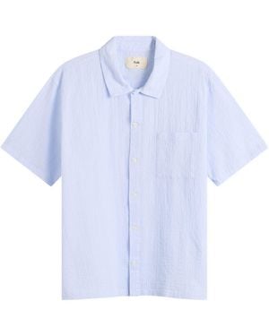 Folk Gabe Short Sleeve Shirt - Blue