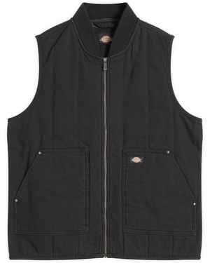 Dickies Quilted Canvas Vest - Black
