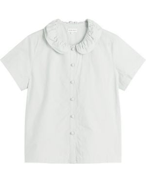 My Mum Made It Esme Button Shirt - White