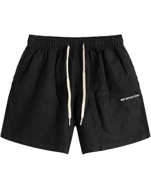 MKI Miyuki-Zoku Linen Shorts - Black