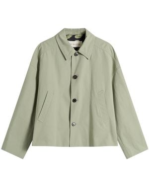 Dries Van Noten Washed Heavyweight Cotton Jacket - Green