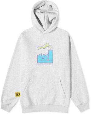 LO-FI Plume Applique Hoodie - White