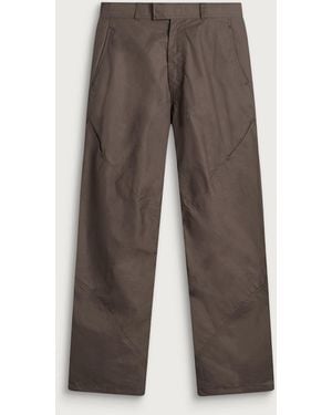Goldwin 0 High Density Cotton Helicoid Pants - Brown