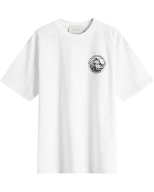 Cafe Mountain Members Stamp T-Shirt - White