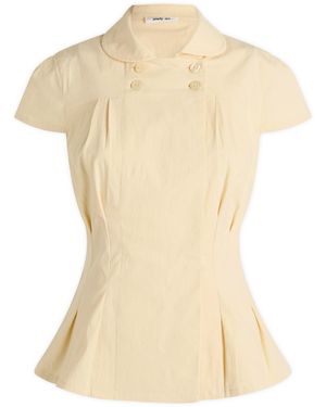 Peachy Den Missy Blouse - Natural