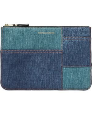 Comme des Garçons Wallet Sa5100Dp Denim Pocket Wallet - Blue