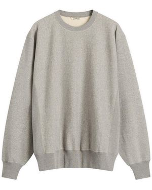 AURALEE Soft Jersey Sweatshirt - Grey