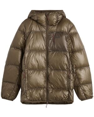 NANGA Mountain Lodge Down Hooded Jacket - Brown