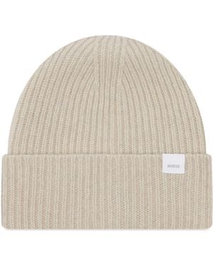 Norse Projects Standard Lambswool Beanie - Natural