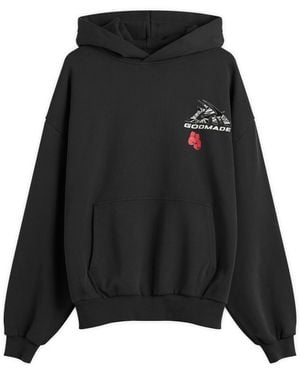 God Made Gm Logo Wrapped Hoodie - Black