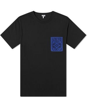Loewe Anagram Fake Pocket T-Shirt - Black