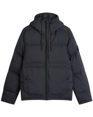 Stone Island Matt Ripstop Cordura Down Jacket - Blue