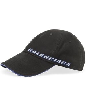 Balenciaga Tilted Typo Cap - Black