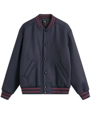 A.P.C. Micky Varsiy Jacket - Blue