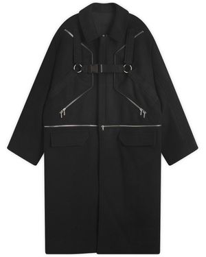 Rick Owens Blixa Jumbo Coat - Black