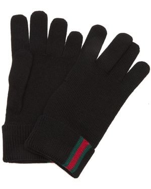 Gucci Web All Gloves - Black
