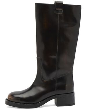 Alohas Sajan Vintage Effect Leather Boots - Black