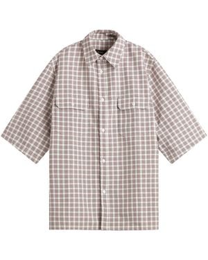Willy Chavarria Check Corcoran Shirt - Brown