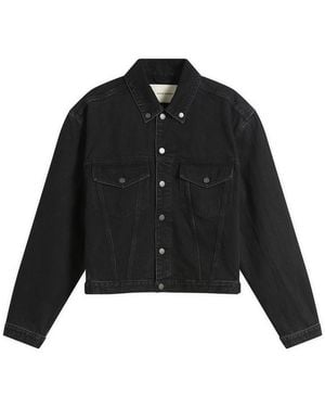 Entire studios Shrunken Denim Jacket - Black