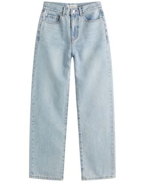 DUNST Essential Straight Full Length Jeans - Blue