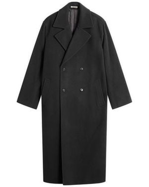AURALEE Mosser Chesterfield Coat - Black