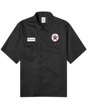 Uniform Experiment Short Sleeve Work Shirt - Black