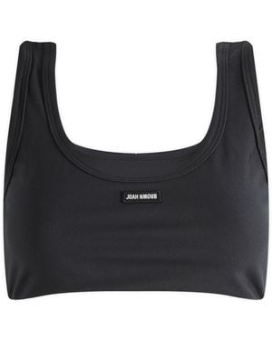 Joah Brown Joah Scoop Neck Smoothing Bra Top - Black