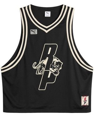 PUMA X Represent Graphic Jersey Top - Black
