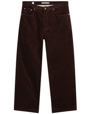 Norse Projects Mogens Relaxed 5 Pocket Wide Wale Corduroy - Brown