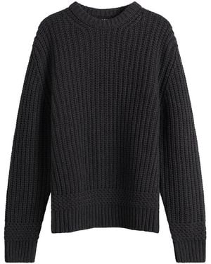 A.P.C. Ron Chunky Rib Sweater - Black