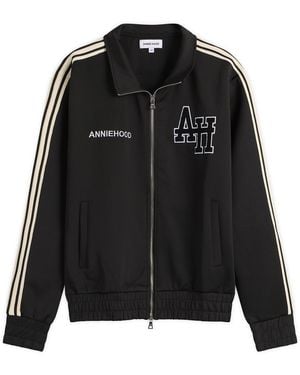 Annie Hood University Track Jacket - Black