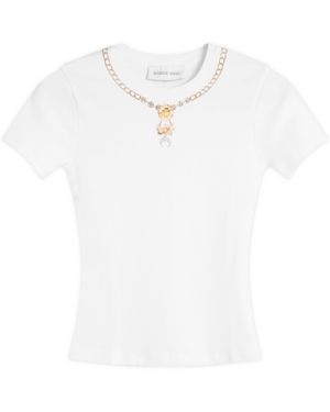 Marine Serre Trompe-L'Oeil Jewellery Baby Fit T-Shirt - White