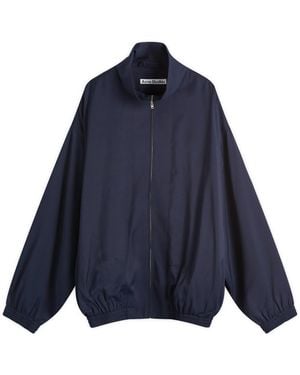 Acne Studios Olando Fluid Viscose Jacket - Blue