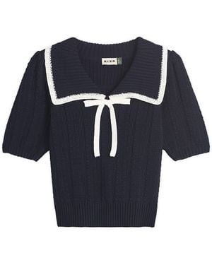 RIXO London Pippa Top - Blue