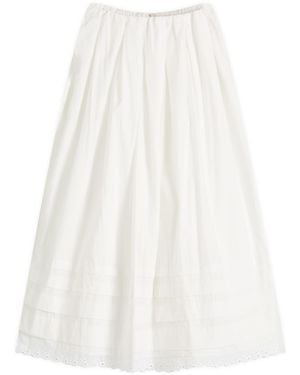 Faithfull the Brand Ruth Midi Skirt - White