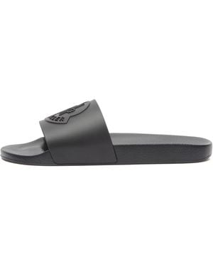 Moncler Rubber Basile Slides Shoes - Brown