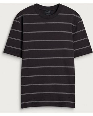 A.P.C. Ali Stripe T-Shirt - Black