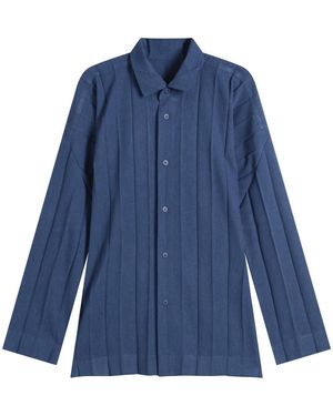 Homme Plissé Issey Miyake Pleat Shirt - Blue
