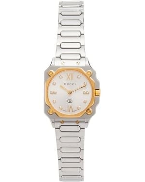 Gucci G-Flat 24Mm Watch - Metallic