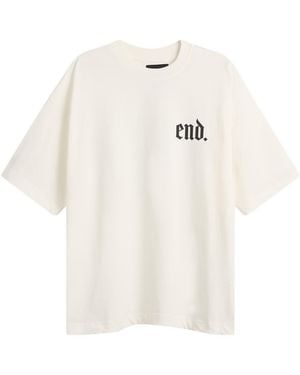 END. Gargoyle Head T-Shirt - White
