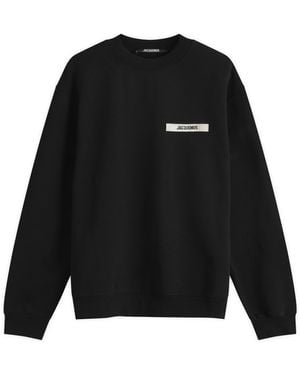 Jacquemus Sweatshirt With Logo - Black