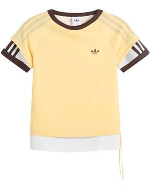 adidas Layered Cali T-Shirt - Yellow