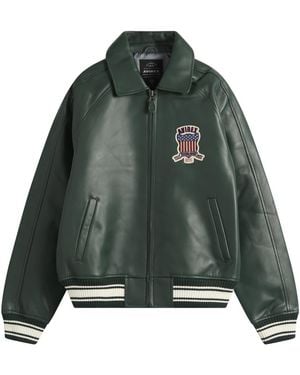 Avirex Icon Leather Jacket - Green
