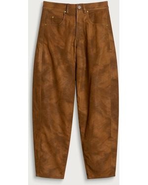 Isabel Marant Étoile Belky Faux Suede Pants - Natural