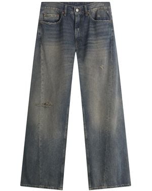 Maison Margiela Mm6 Wide Leg Jeans - Grey