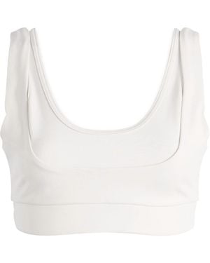 Nike X Skims Matte Double Strap Scoop Bra - White