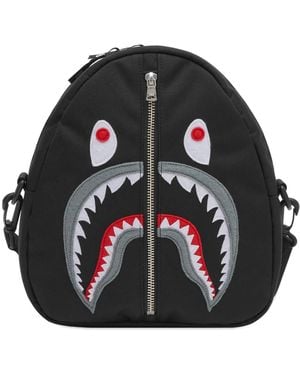 A Bathing Ape Shark Shoulder Bag - Black