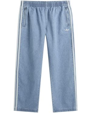 adidas Denim Firebird Track Pants - Blue