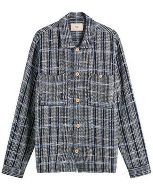 Folk Patch Overshirt - Grey