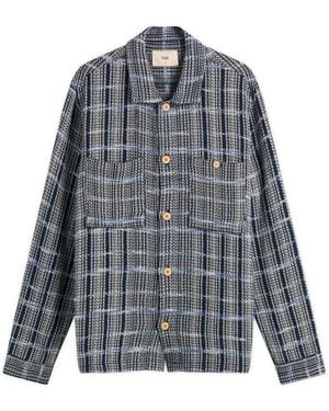 Folk Patch Overshirt - Gray